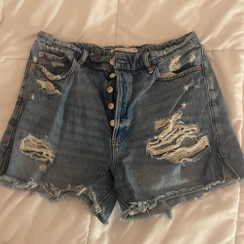 GARAGE | Denim Shorts vintage cut-off | blue | size women’s 11 30W | ripped